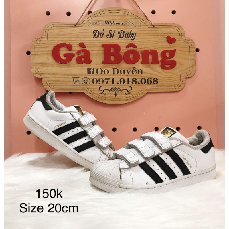 Giày thể thao si Adidas bé trai/gái size 32