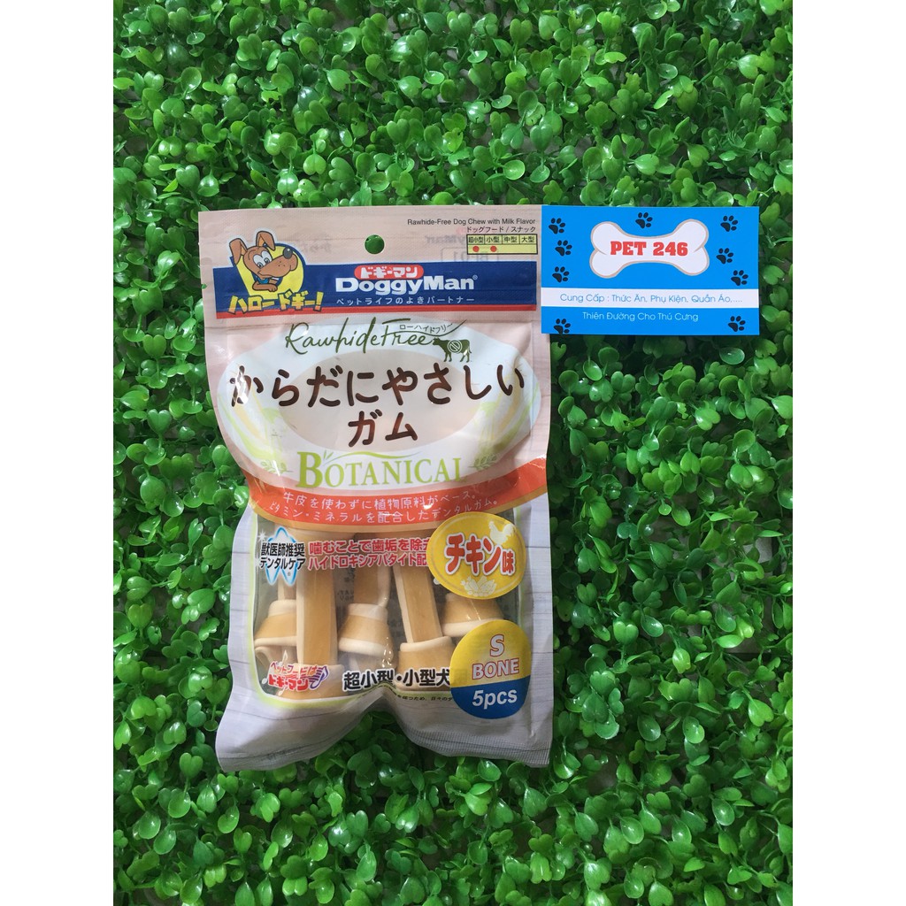 xương gặm thực vật hương gà Doggyman gói 10 cái cho chó-xương cho chó