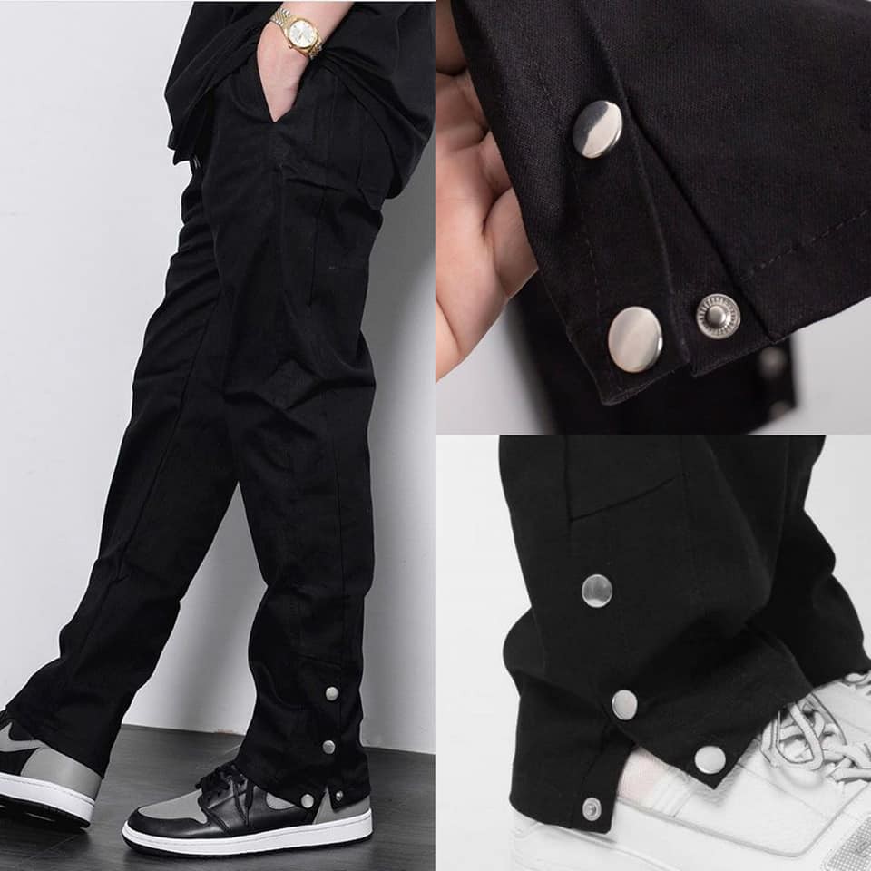 Quần Button Pant Kaki 3 cúc bấm kiểu dáng Streetwear cực ngầu