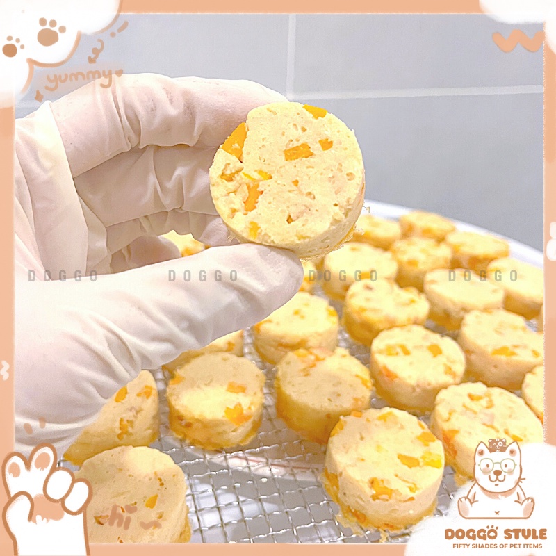 Treat Bánh Thưởng Cho Chó Mèo Phi Lê Gà Trộn Rau Củ Sấy Khô DOGGOSTYLE Homemade Không Chất Bảo Quản 50G