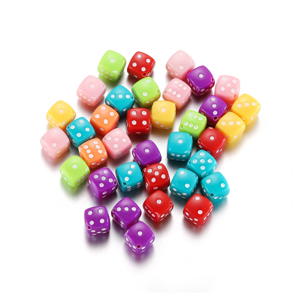 30 Hạt xúc xắc ST.KUNKKA hình vuông dùng để làm trang sức thủ công