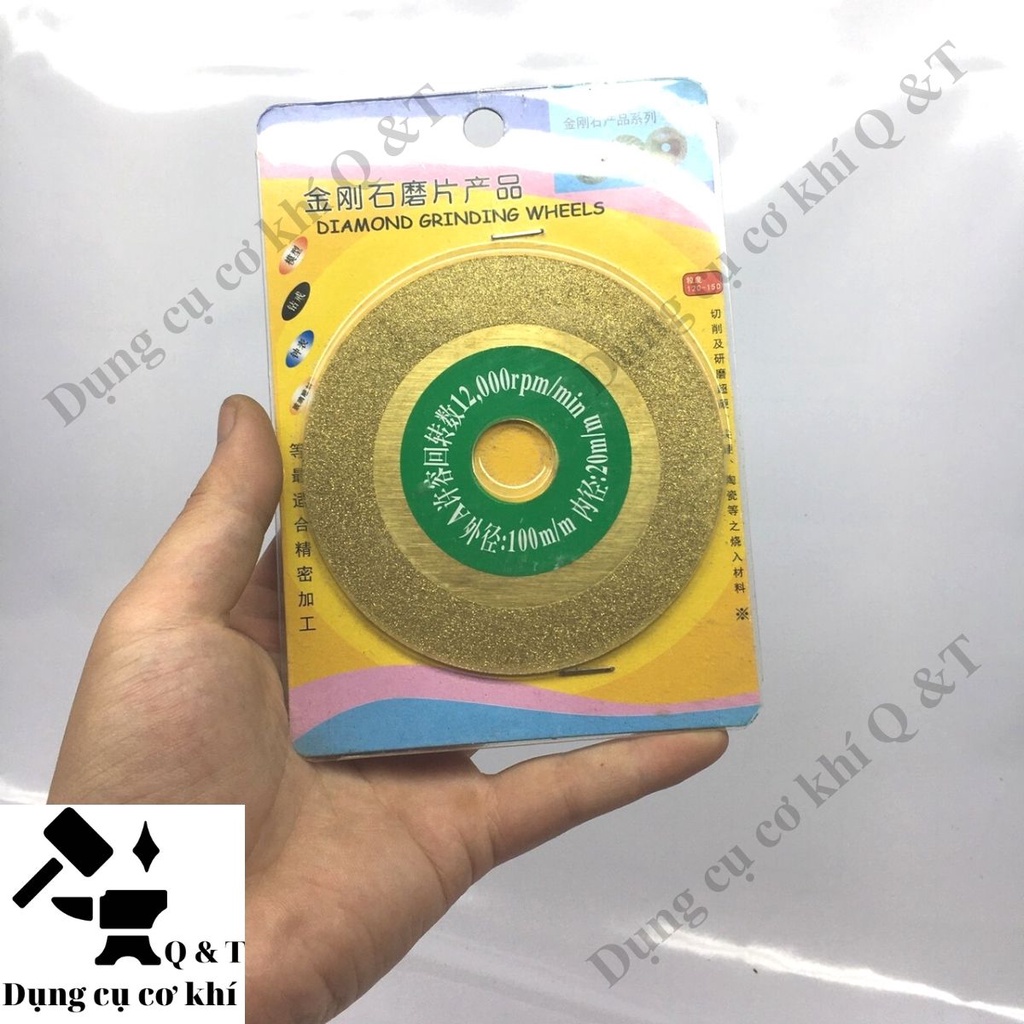 Đá mài kim cương , Đá mài kính  đá quý  cẩm thạch 100mm