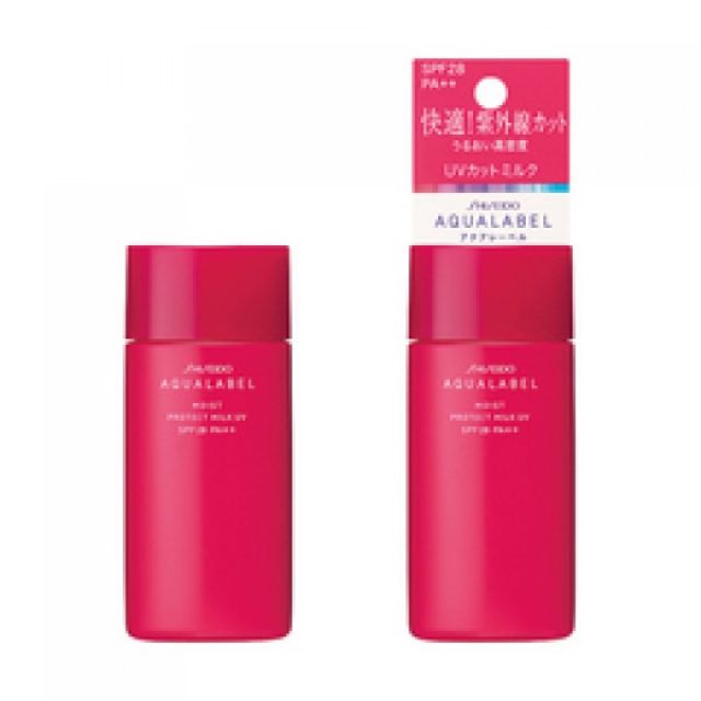 Sữa dưỡng da, chống nắng cho da thường và da khô Shiseido AquaLabel Protect Milk Uv SPF 28, PA++