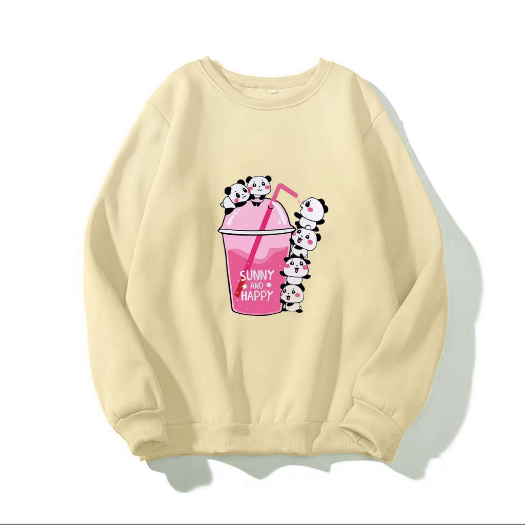 Áo Sweater chui đầu nam nữ dễ thương William DS91 - Chất liệu nỉ ngoại mềm mịn, giữ ấm tốt