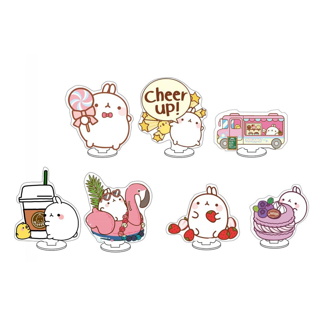 Tượng Đứng molang SMI4 Standee mica hoạt hình dễ thương cute