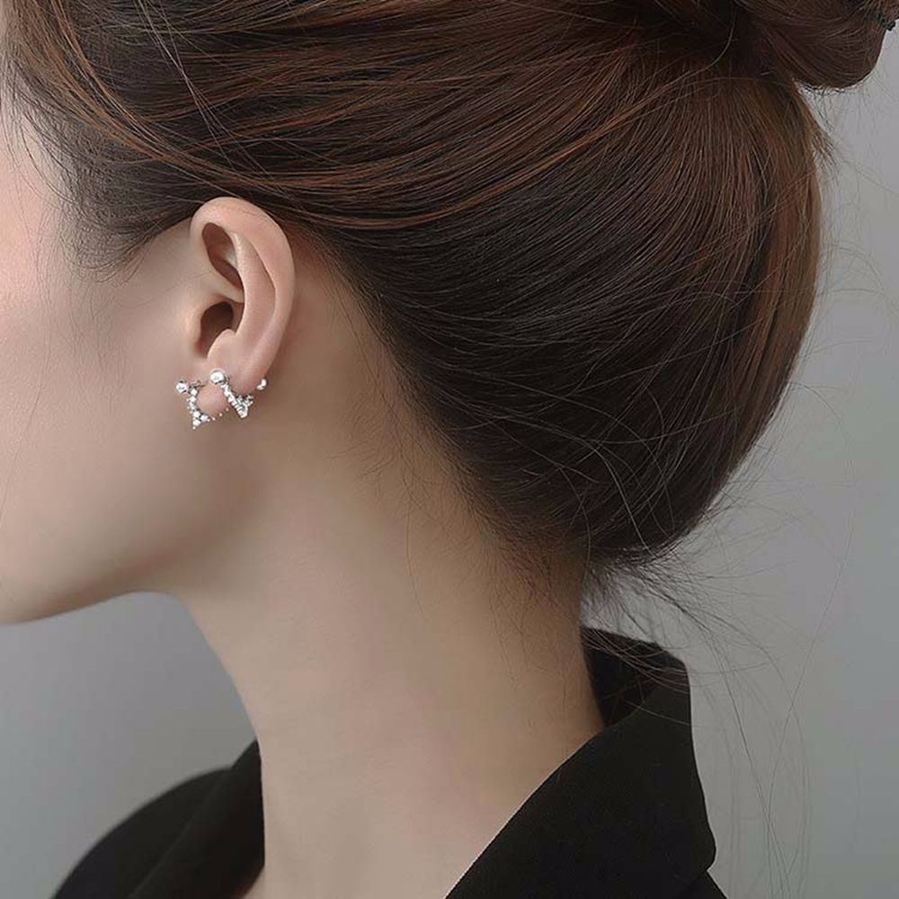 Bông tai hình tam giác bằng hợp kim nhiều màu thời trang cho nữ