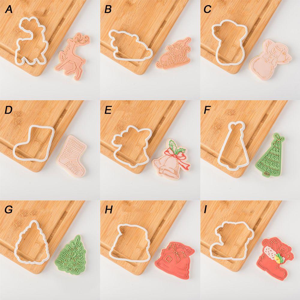 CONOPERY Khuôn Làm Bánh Quy Hình Ông Già Nô En, Người Tuyết, Người Tuyết