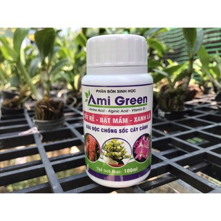 Phân bón sinh học Ami Green phục hồi cây sau ra hoa, tốt rễ bật mầm xanh lá