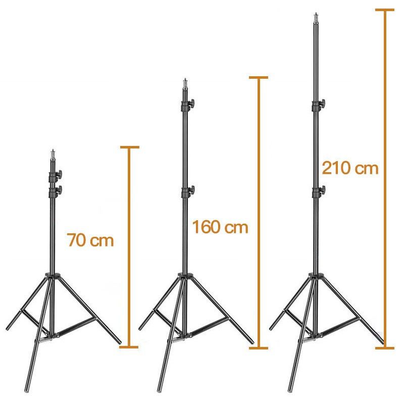 Chân Đèn Studio Cao 2,1m, Chân Đèn Flash Chụp Ảnh, Quay Phim, Giá Đỡ Điện Thoại Livestream