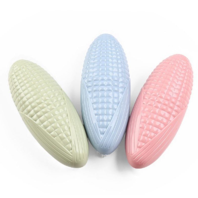 Bàn chải vệ sinh nhà tắm hình trái bắp (3 màu),,,,