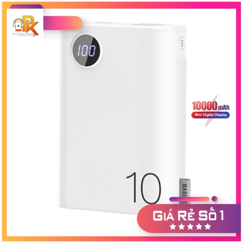 Sạc pin dự phòng BASIKE-PF23P gọn nhẹ, thời trang, chất liệu vỏ mềm mại