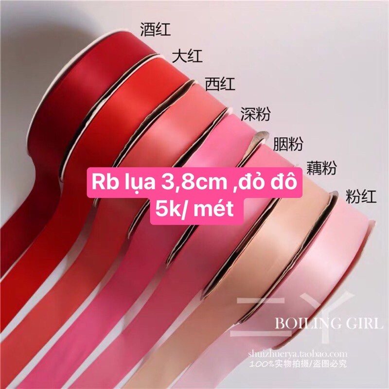 Ruy băng lụa 3,8-4cm