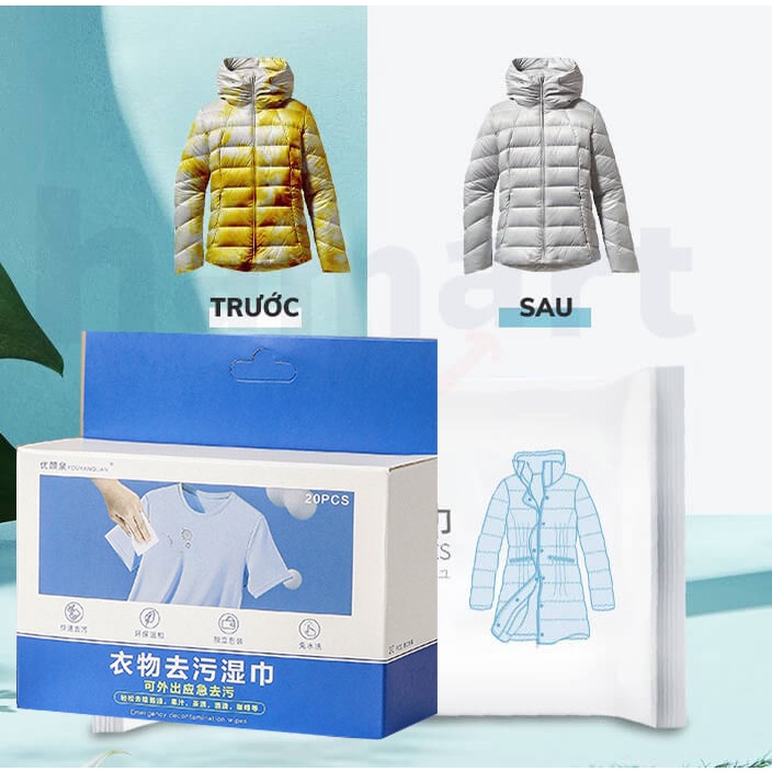 Gói Khăn Lau tẩy vết bẩn trên áo khoác, giày dép, túi xách, giấy ướt, chất khô, tẩy rửa và dầu mỡ - hickies