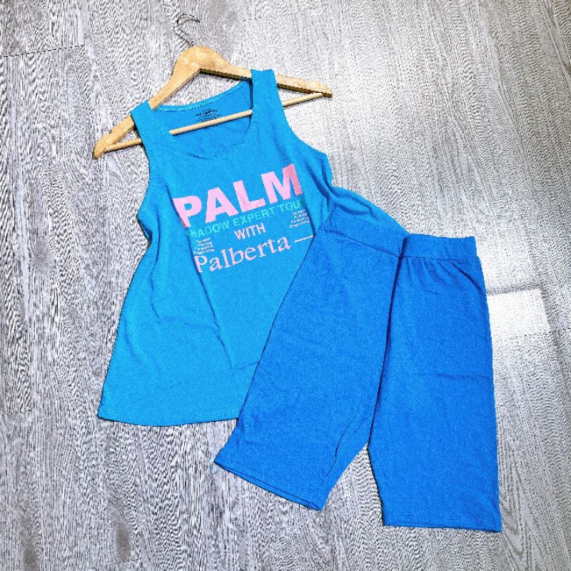 Sét bộ nữ áo ba lỗ và quần ngố siêu xanh cute giá rẽ bán chạy chuẩn hình