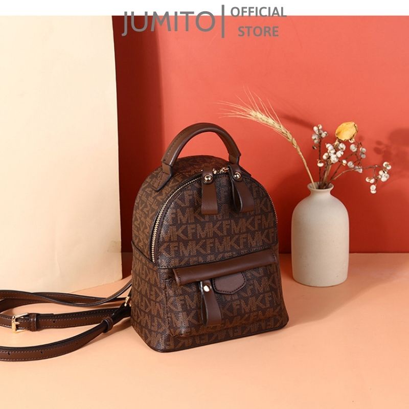 Balo mini nữ MKF chất liệu da PU thời trang cao cấp đi chơi du lịch siêu xinh JUMITO T2.037.NA