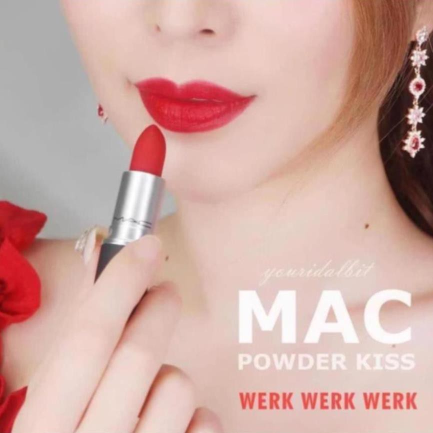 💄💄 Son MAC Werk Werk Werk 922 Màu đỏ lạnh ánh cam | WebRaoVat - webraovat.net.vn