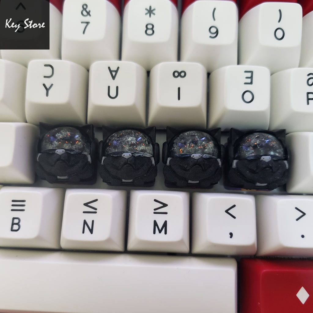 Nút bàn phím cơ artisan keycap sirius màu đen galaxy