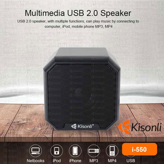 BẢO HÀNH 12 THÁNG Loa USB 2.0 mini Kisonli i-550