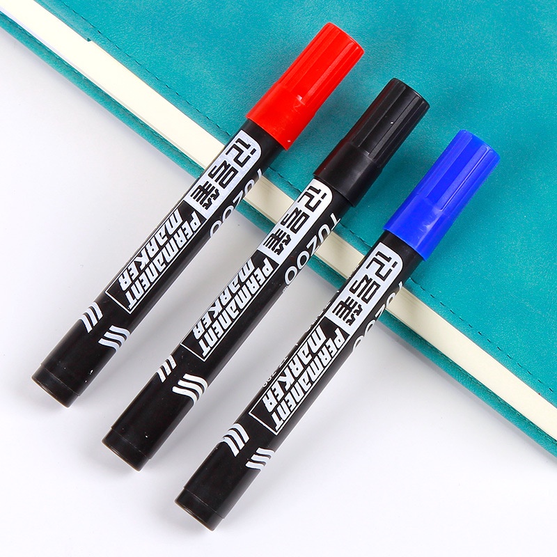 Bút Lông Đánh Dấu Hai Đầu Dày Dặn Màu Đen Cỡ Lớn Chống Thấm Nước