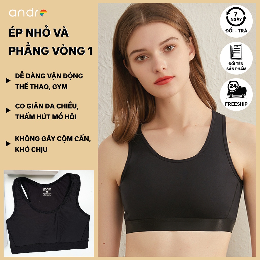 Áo Nịt Ngực Loại Thể Thao Tomboy vải Poly Co giãn 4 chiều, Thấm hút, Thoáng mát dành cho Tomboy, Transguy, sb
