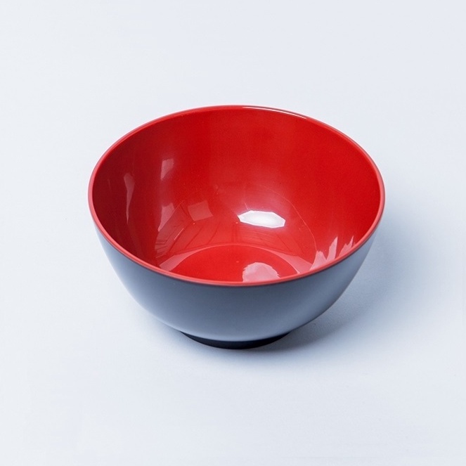 Tô bầu size nhỏ Ø15 cm nhựa melamine 2 lớp Đỏ Đen (TOD3)