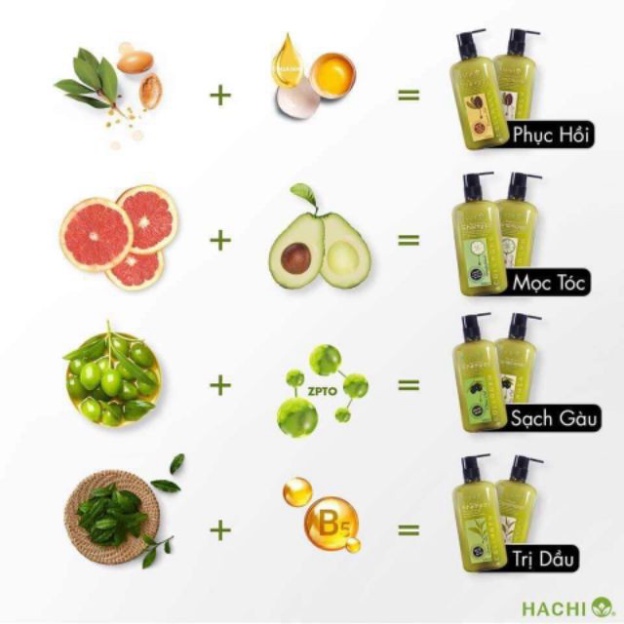 Dầu Xả Hachi ARGan dành cho tóc hư tổn khô sơ giúp phục hồi hư tổn 350ml, 500ml,800ml Dầu gội xả hachi argan