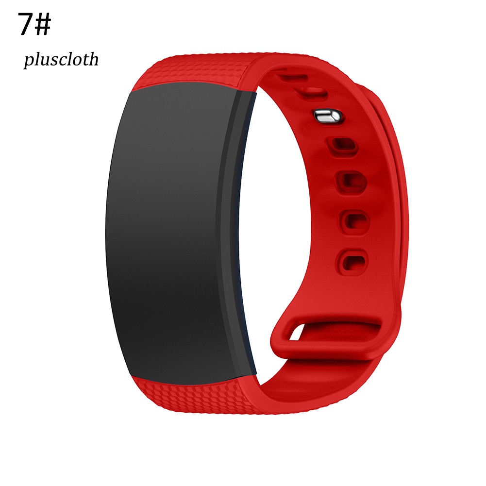 PLUS_Adjustable Replacement Soft Silicone Watchband Wrist Strap for Galaxy Gear Fit 2