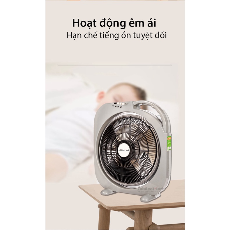 Quạt hộp gia dụng chính hãng Haibi giá rẻ Hồ Chí Minh 3 tốc độ gió. Bảo hành 12 tháng
