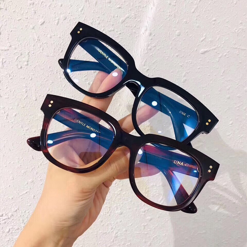 Mắt kính ngố hình vuông phong cách Hàn Quốc