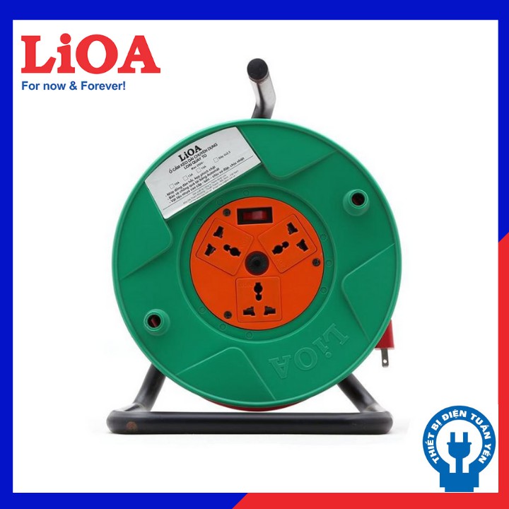 Ổ cắm kéo dài quay tay kiểu RULO TO LIOA QT30-2-15A 30m x 2 15A