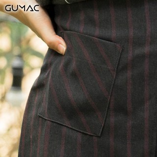 Chân váy sọc đắp tà VA313 GUMAC