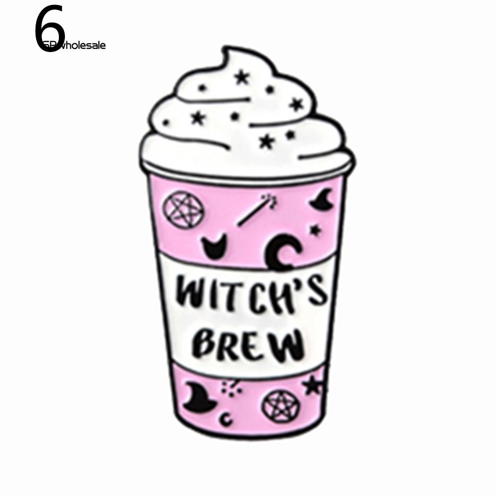 SPwholesale| Huy hiệu cài áo hình tách cà phê hoạt hình ngộ nghĩnh