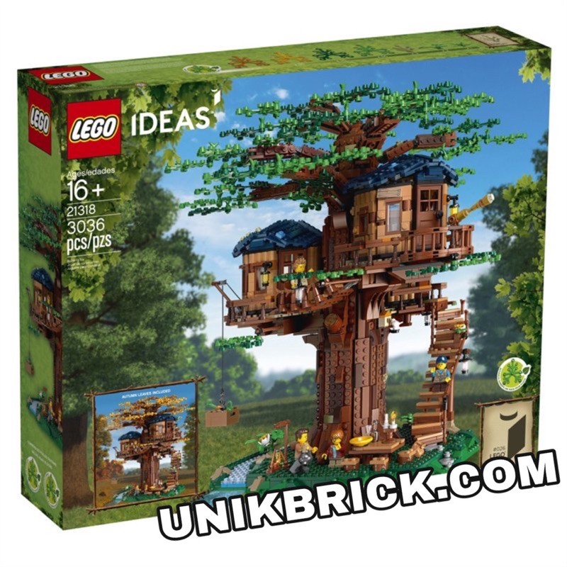 Lego UNIK BRICK Ideas 21318 Tree House Nhà cây chính hãng (như hình)