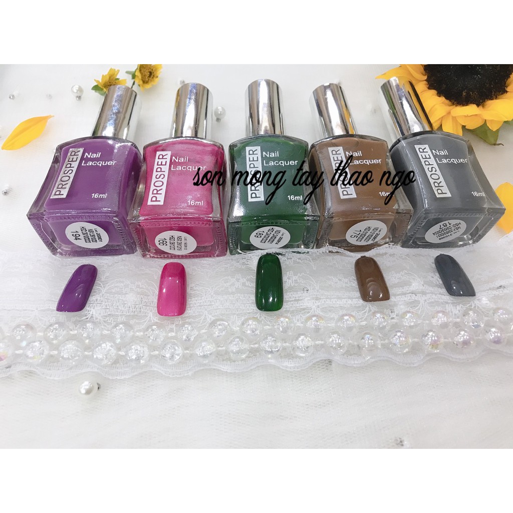 Sơn Móng Tay Prosper Silver 16ml (sơn thường)