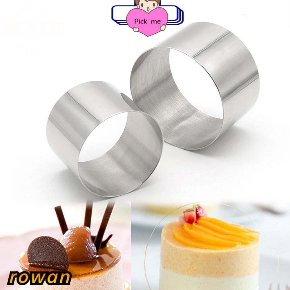 Khuôn Làm Bánh Mousse Hình Tròn Mini Bằng Thép Không Gỉ Diy Mới