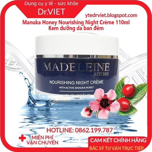 Kem dưỡng da ban đêm Manuka Honey Nourishing Night Crème 110ml - Dưỡng ẩm tối ưu xuyên suốt đêm dài