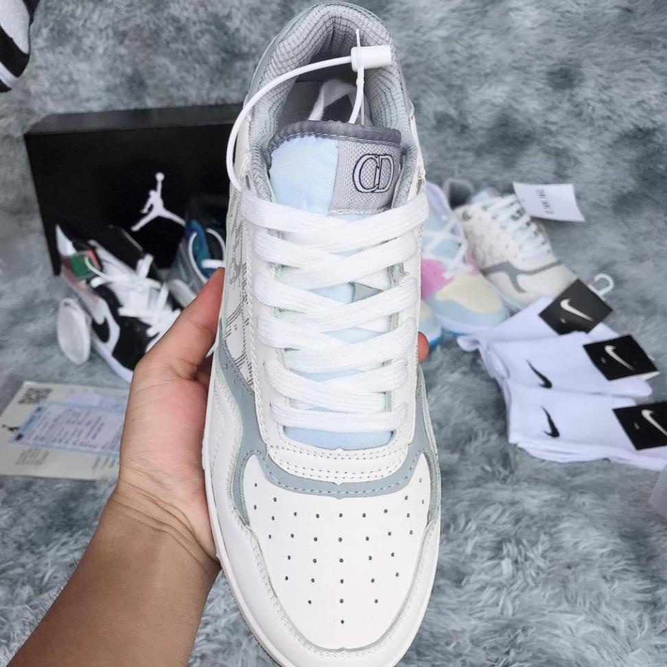 Giày thể thao Giày dior b27 low màu trắng hoạ tiết Oblique nam nữ đủ size 36-43 | BigBuy360 - bigbuy360.vn