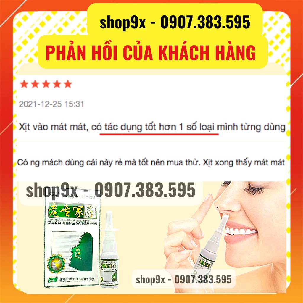 Xịt Mũi Trung Quốc - Xịt Xoang Jimingtang Nội Địa Trung - Hỗ Trợ Dứt Điểm Xoang Cấp Và Mãn Tính 20ml