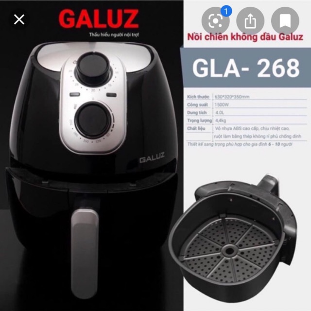 Nồi chiên không dầu Galuz 4 lít