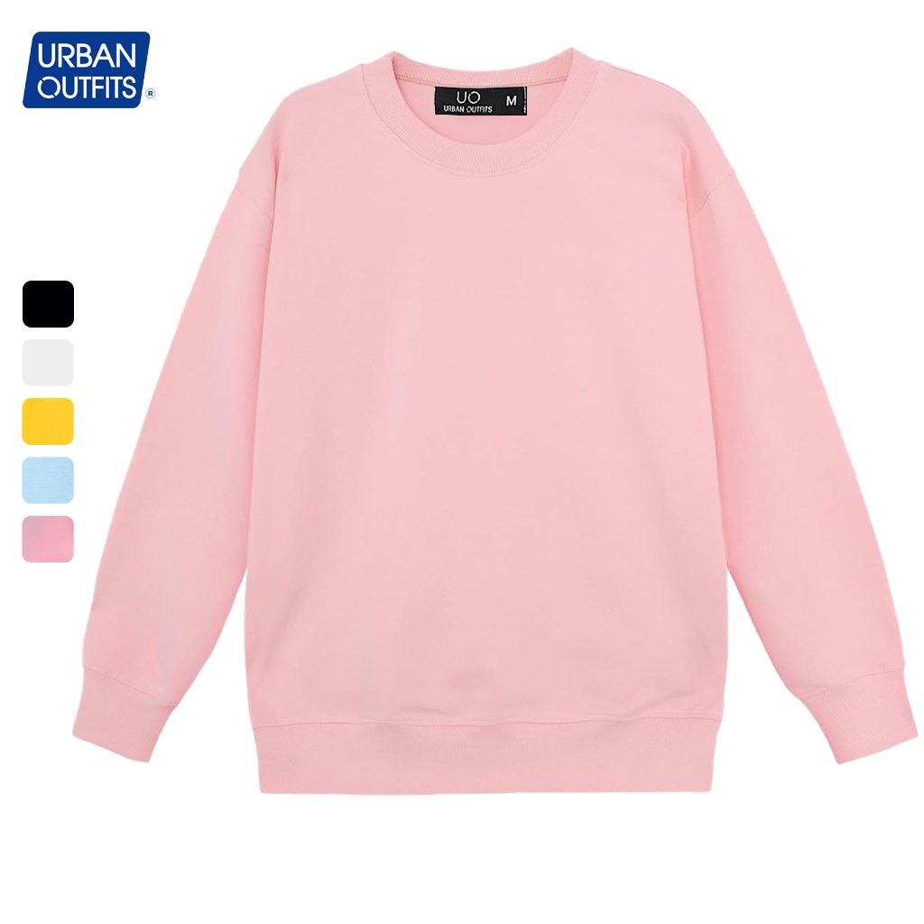 Áo Sweater Form Rộng Nữ Nam URBAN OUTFITS Kiểu Trơn SWO01 Thun Cotton Nỉ 4 Chiều Local Brand