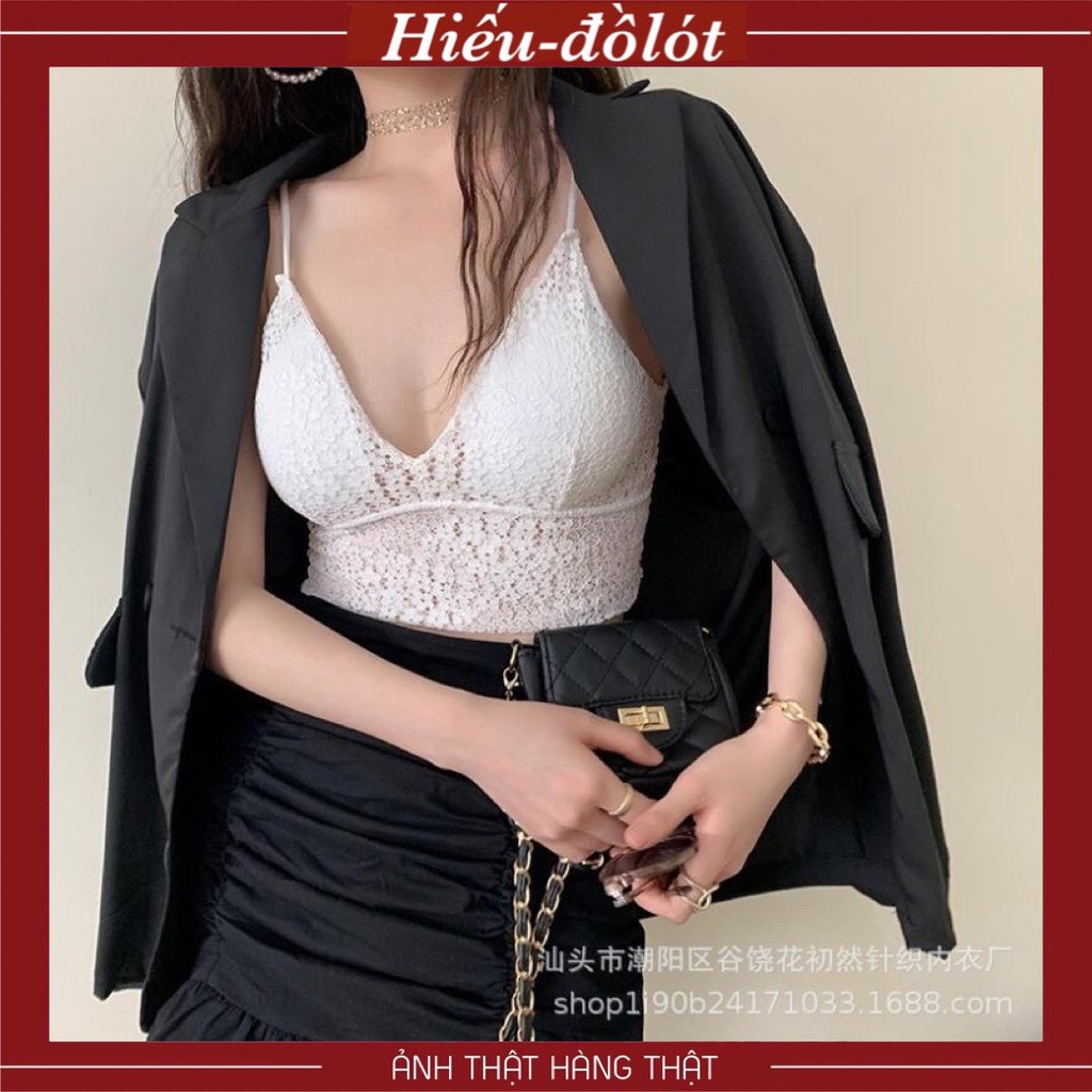 Áo Lót Nữ Ren Hoa Julia Tạo Khe, Áo Bra Ren Thoáng Mát, Đệm Mỏng Mềm Thoải Mái Hieu Store24h - 066