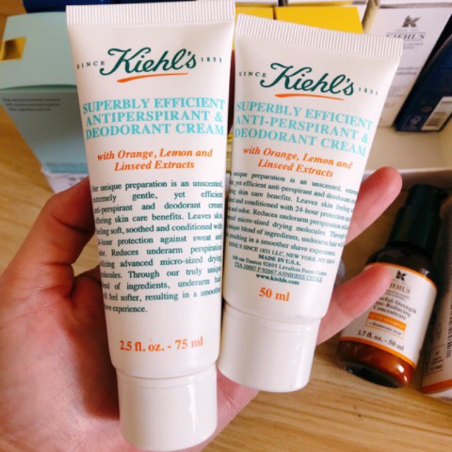 Kem Khử Mùi Kiehls Superbly Efficient Anti Perspirant &amp; Deodorant Cream