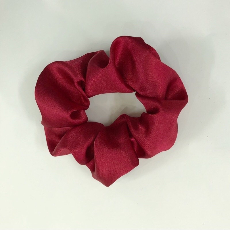Cột tóc SCRUNCHIES lụa phi bóng vải đẹp