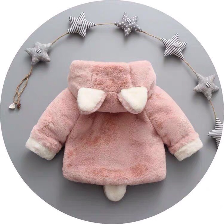 Áo khoác lông cừu cho bé có mũ - Baby Dreams