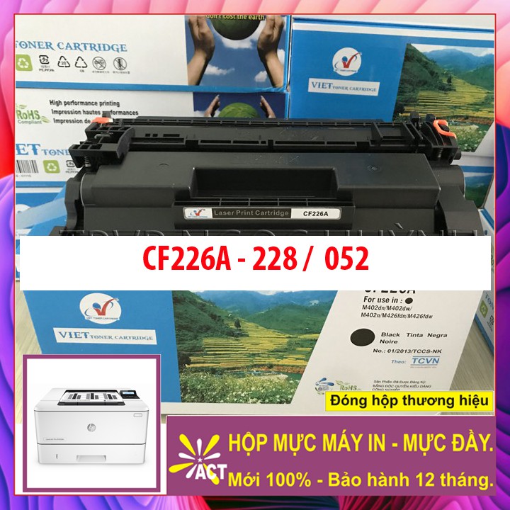 Hộp mực máy in HP laserjet pro M402dn / M402d / M402w / M402 / 402dn / 402d / 402w / 402- [Cartridge CF226A - 052], mới.