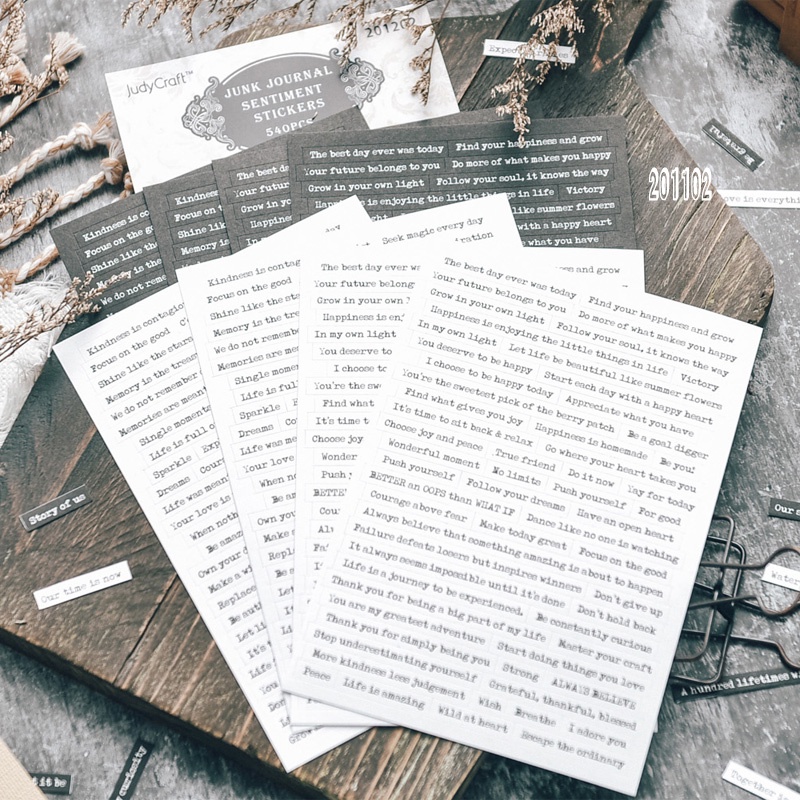 Set sticker quote 8 tờ