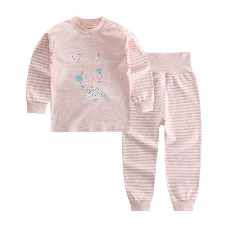 Bộ quần áo ngủ dài tay in hoạt hình dễ thương cho bé