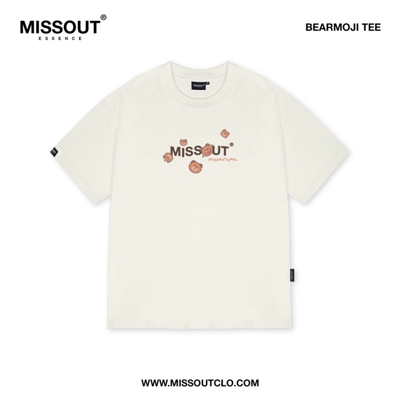 ÁO THUN BEARMOJI MISSOUT unisex nam nữ