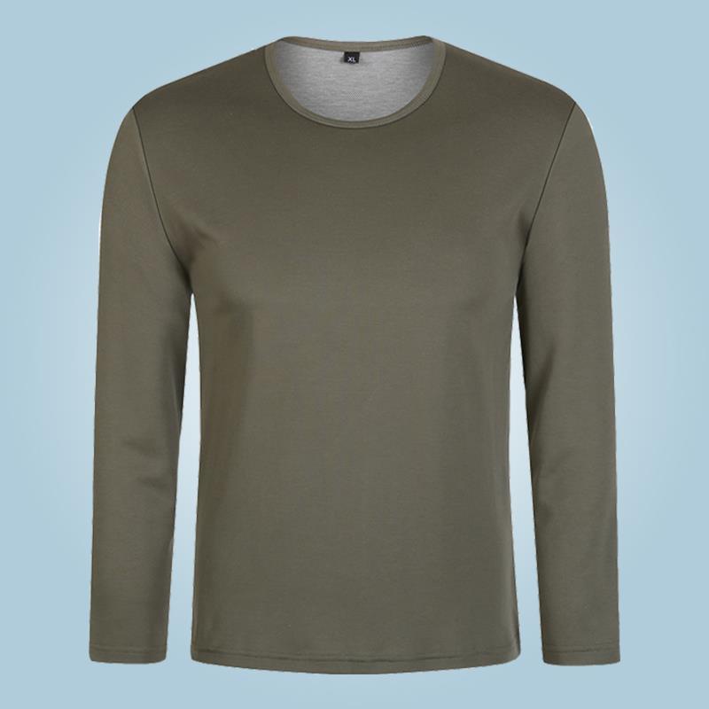 Áo thun tay dài cổ tròn chống thấm nước khô thoáng nhanh thời trang cho nam