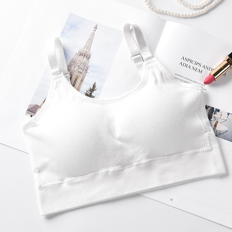 Áo bra cotton Gân tăm Co giãn THOẢI MÁI - Áo bra tập gym (sports bra) | BigBuy360 - bigbuy360.vn